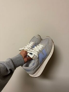 New Balance Light Gray and Lavender Casual Sneakers